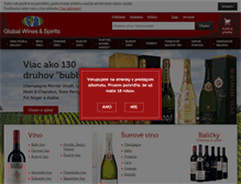Tablet Screenshot of global-wines.sk